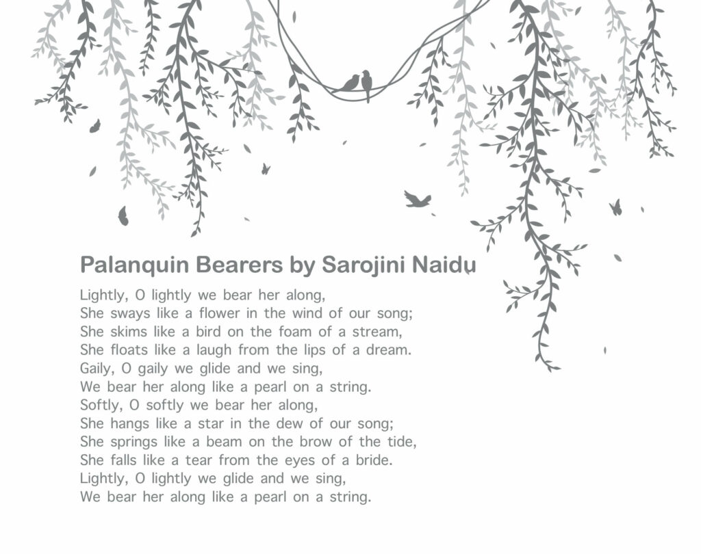 10 Best Poetries Everyone Should Read - Palanquin Bearers by Sarojini Naidu