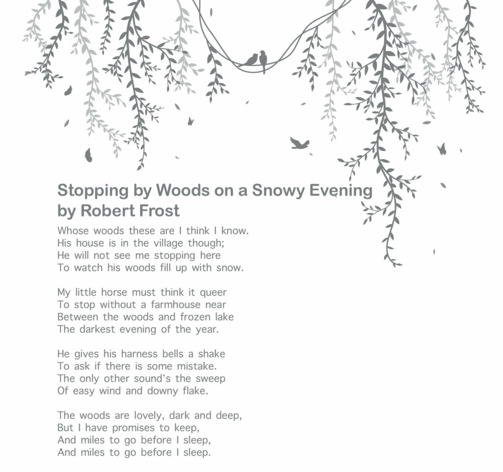 10 Best Poetries Everyone Should Read - Stopping by Woods on a Snowy Evening by Robert Frost