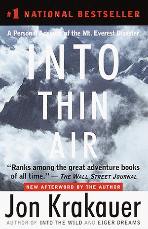 Outdoor Venture Books - Into Thin Thin Air by Jon Krakauer