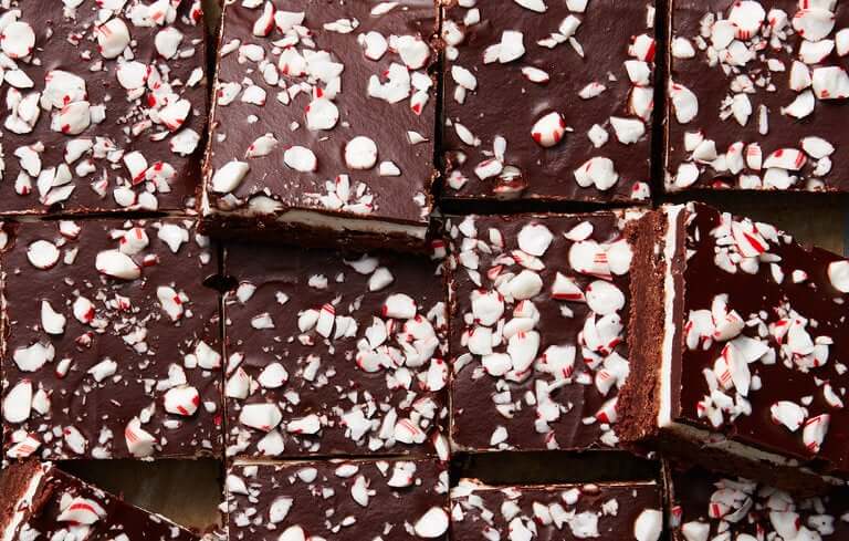 Peppermint Brownies-Christmas Dessert Recipes