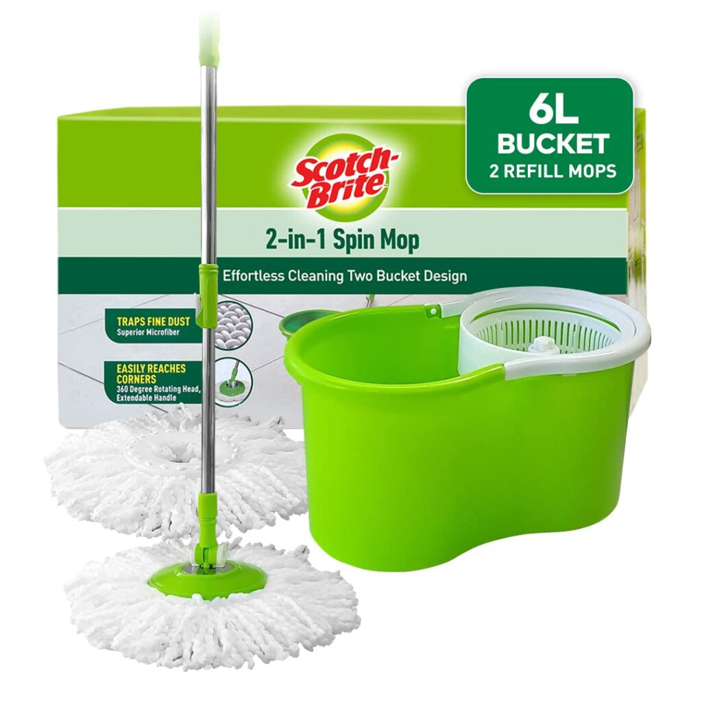 Scotch-Brite 2-in-1 Bucket Spin Mop