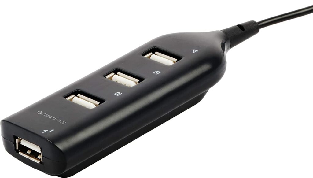 Zebronics ZEB-90HB USB Hub, 4 Ports