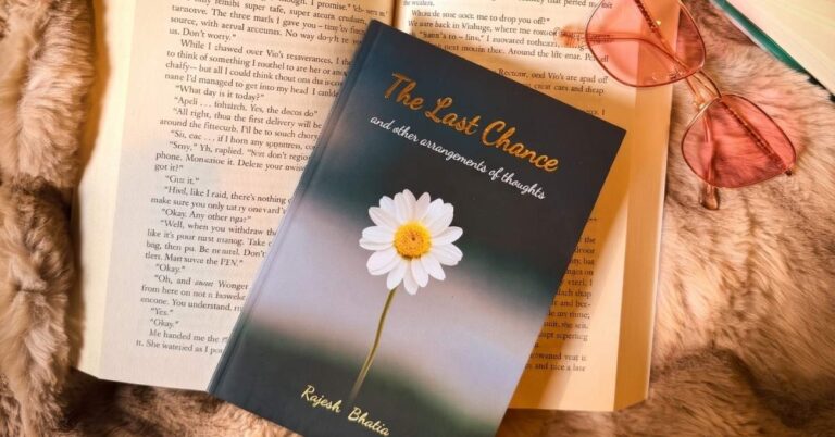 The Last Chance by Rajesh Bhatia review — poetry book open on a wooden table with soft morning light
