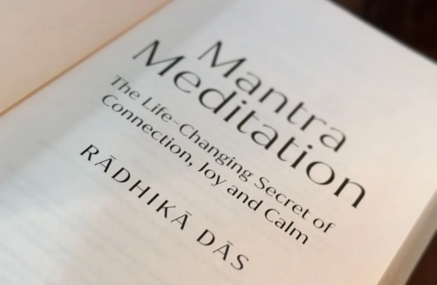 Mantra Meditation by Radhika Das – A Gentle Book That Heals Through Sacred Sound